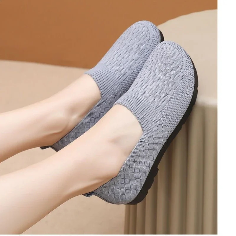 mesh socks womens breathable and lightweight flat shoes womens Loafers breathable sports shoes womens Zapatillas Mujer 250805