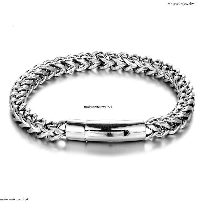 Hip Hop Franco Chain Bracelets Gold Plated Mens Stainless Steel Bracelet