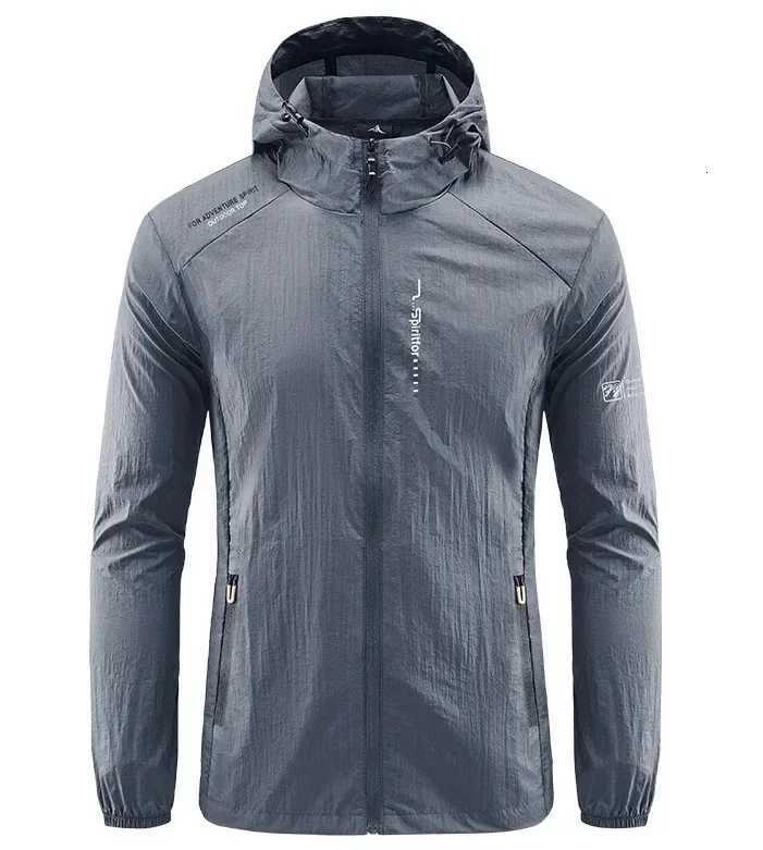 Mens UPF 50+ UV Protection Windbreaker Quick Dry Jacket Outdoor Sun-Protective Thin Hiking Fishing Cycling Hooded Sport Light W250809
