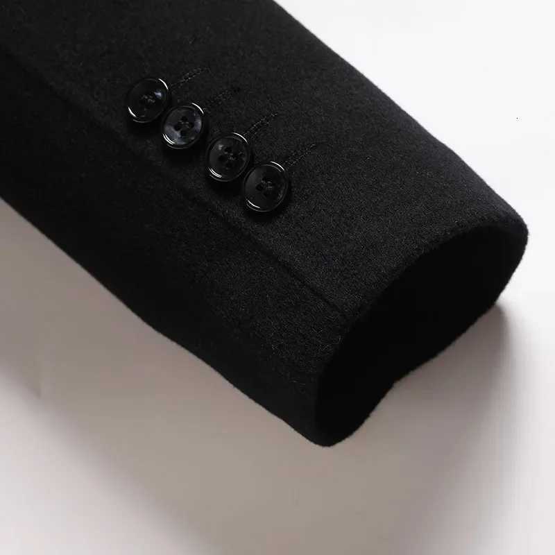 New Arrival Fashion Mens Woolen Coat Down Detachable Liner Medium Long Reversible Plus Size 3XL 4XL 5XL 6XL 7XL 8XLXJ250809