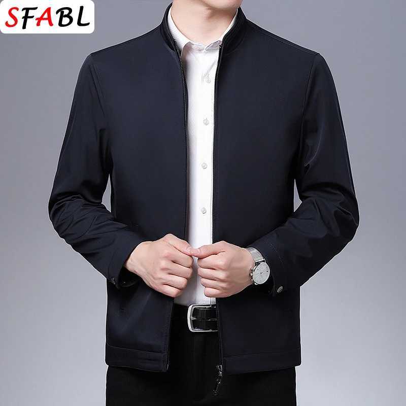 Solid Quality Mens Jacket Business Casual Luxury Blazer for Men Zipper Jacket Office Dress Coat Spring Autumn New Outerwear 3XL W250809