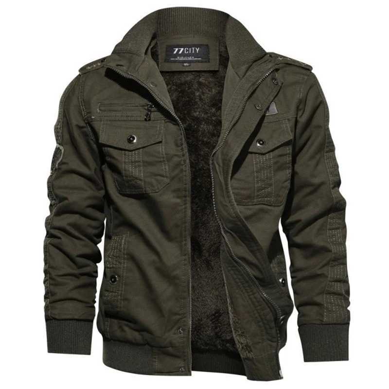 2024 Mens Tactical Jacket Autumn Winter Fleece Tactical Jackets Men Casual Multiple Pockets Windproof Outdoor Workwear Coat W250809