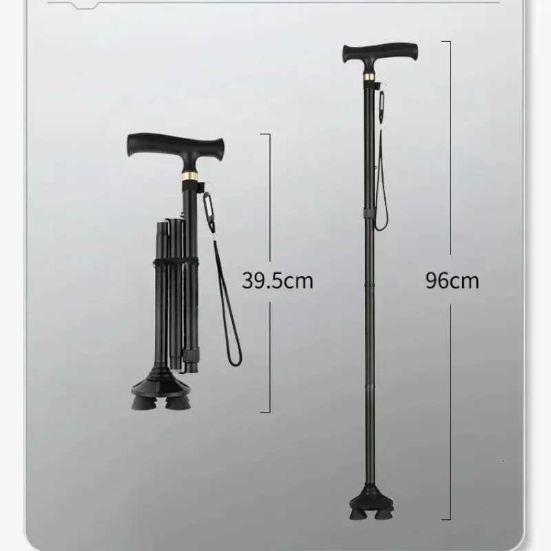 Walkers for Elderly Trekking Polished T-handle Walking Sticks for Elderly Men and Women Ultralight Trekking Pole Hiking Climbing Canes Z250809