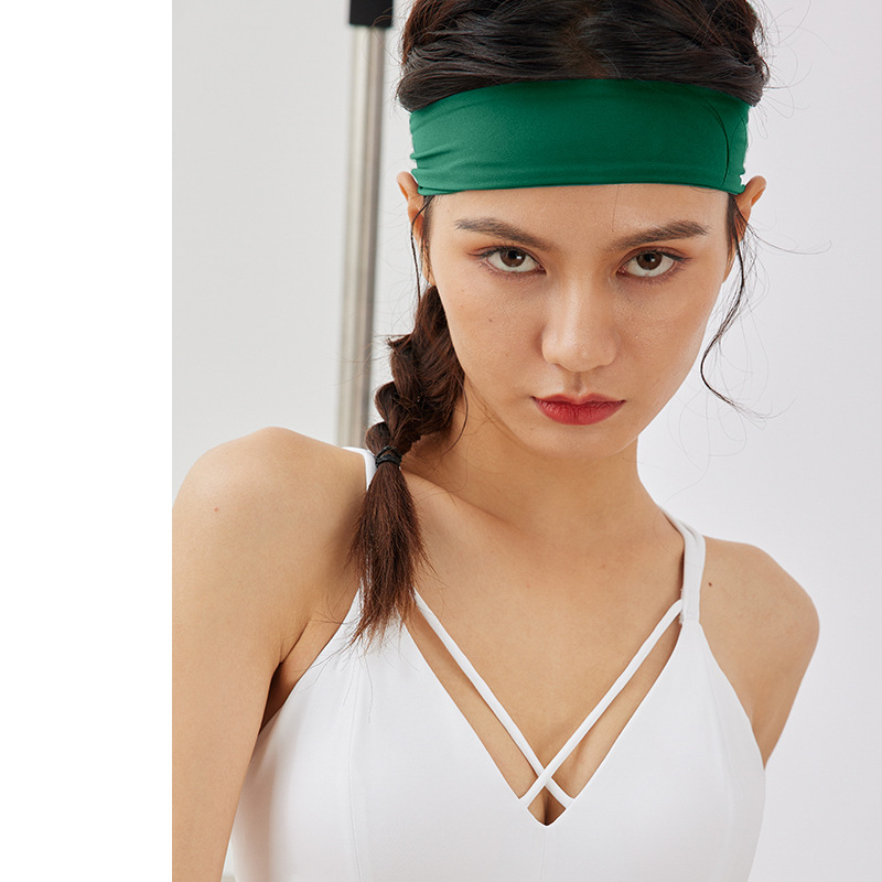 2025 New Arrival High Elasticity Yoga Headband Sweat Absorbing Fitness Hair Band for Women Breathable Summer Running Headwrap