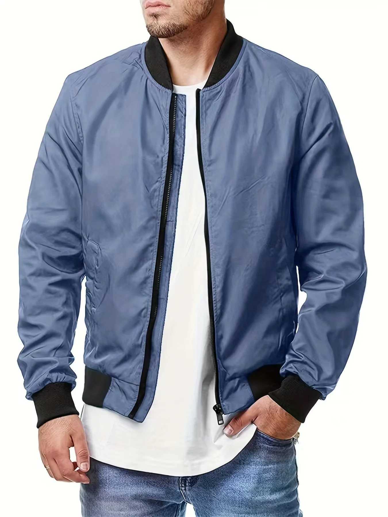 Jackets Bomber Spring Fall Cross-border Casual Trend Coats New Fashion Spring And Autumn Men All Sports Casual Stand Collar W250809