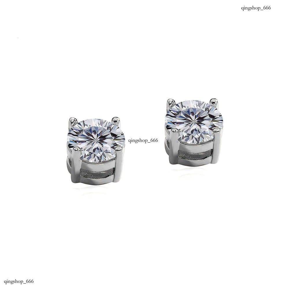 Hip Hop 8MM Round Zircon Non-Pierced Strong Magnetic Personality Earrings Trendy Versatile Ear Jewelry