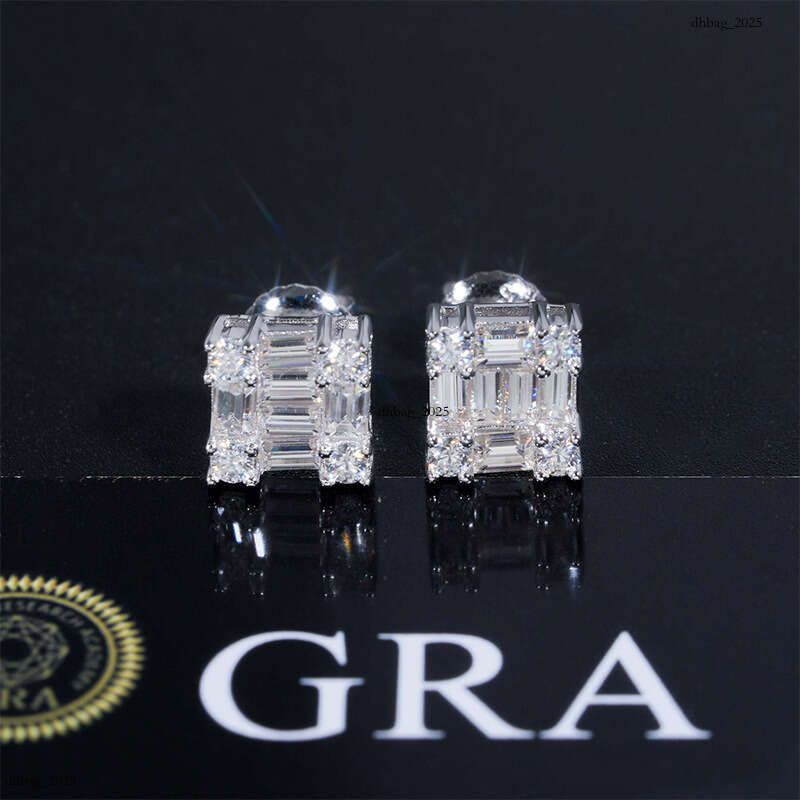 ICED OUT Irregular Moissanite EarringIced Out VVS Real Gold Plating Trade Special