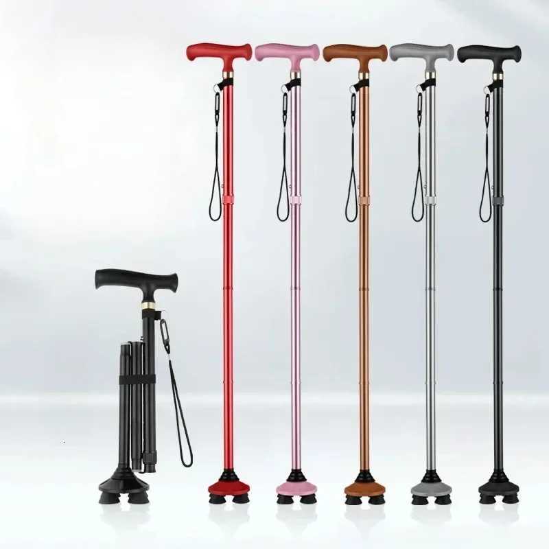 Walkers for Elderly Trekking Polished T-handle Walking Sticks for Elderly Men and Women Ultralight Trekking Pole Hiking Climbing Canes Z250809