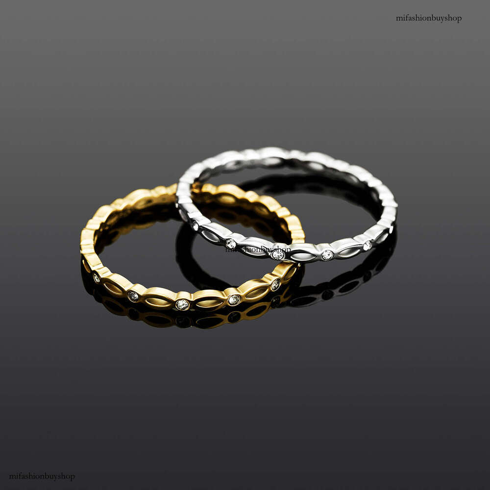 Jewelry INS Style Titanium Steel Hollow Design Rings for Women Niche Women's Non-Fading High-End Feel