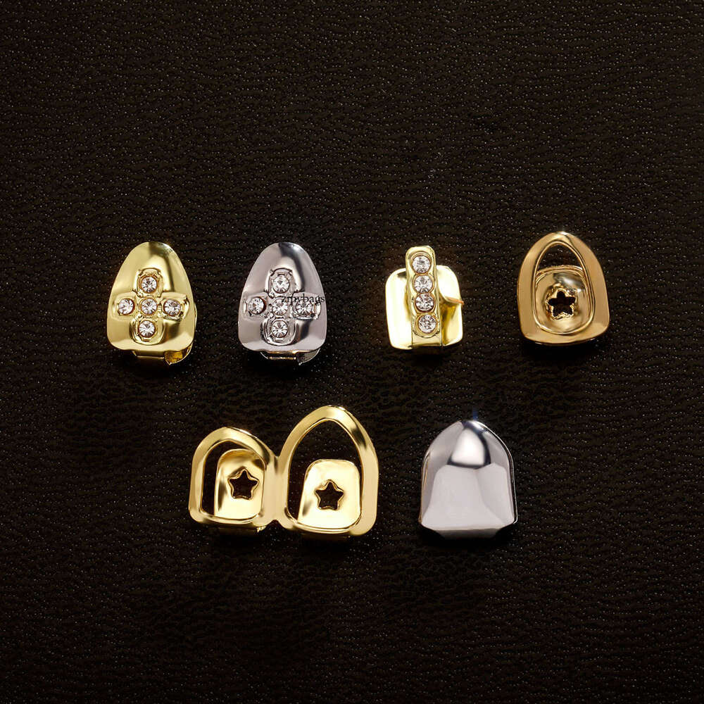 Halloween Hip-Hop Single and Double Piece Combination Trendy Cool Unisex Nightclub Accessories Teeth Set