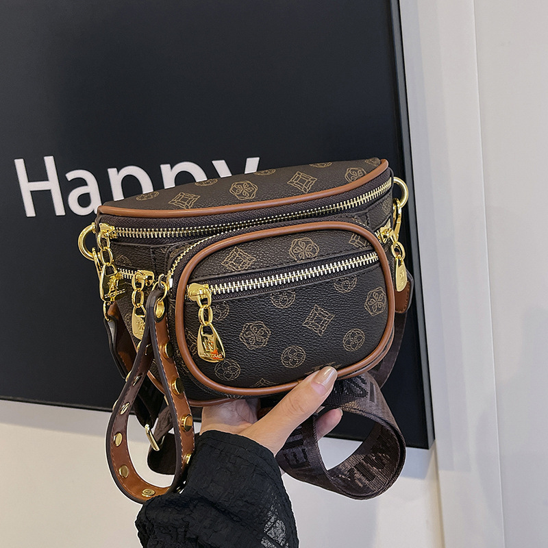 waist bags designer women 2025 Trendy 3-Way Convertible Sling Bag for Women, Chic Multi-pocket Ribbon Strap Shoulder Bag & Crossbody Purse