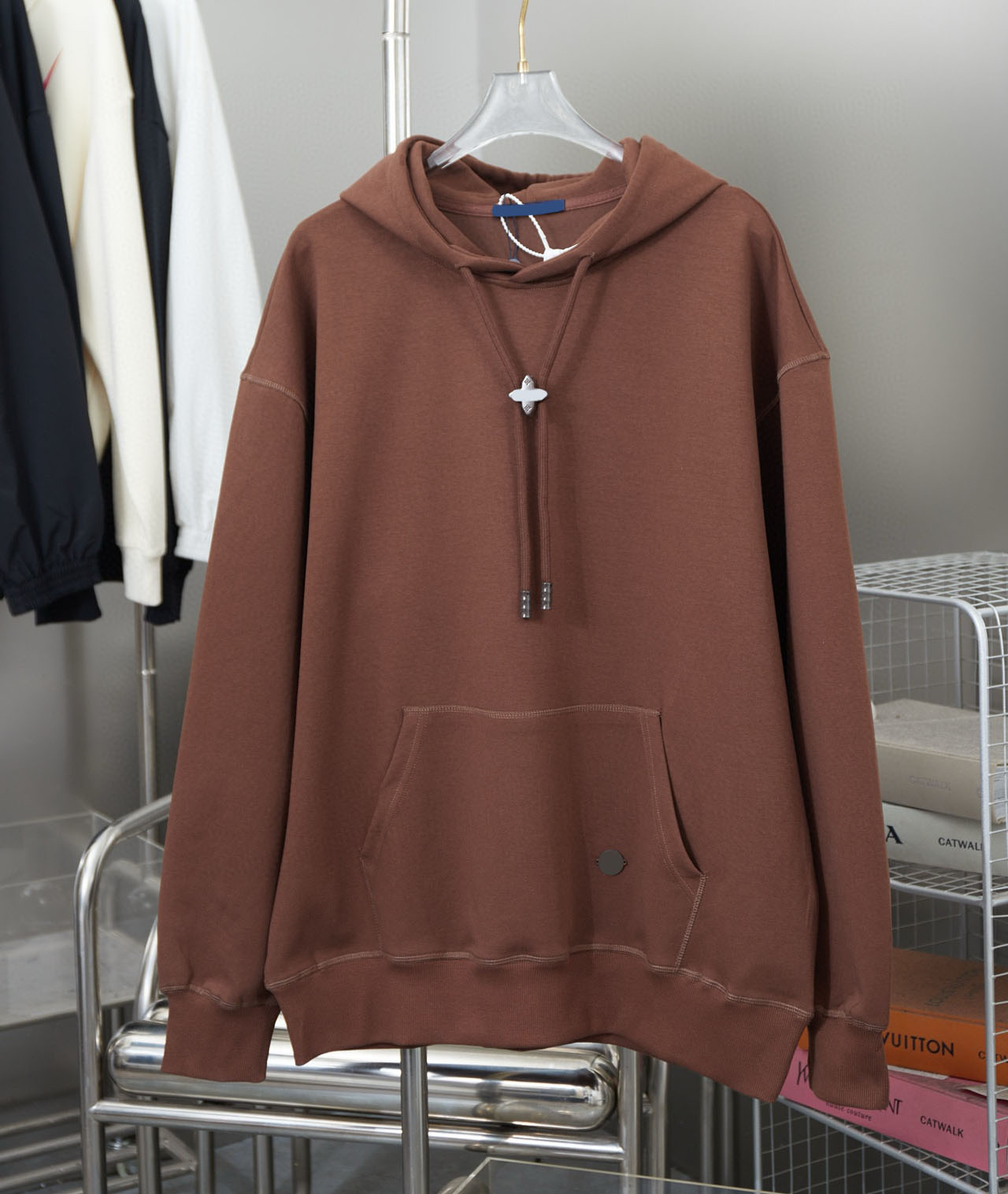 Men's Plus Size Hoodies & Sweatshirts in autumn / winter 2025acquard knitting machine e Custom jnlarged detail crew neck cotton 84g554t