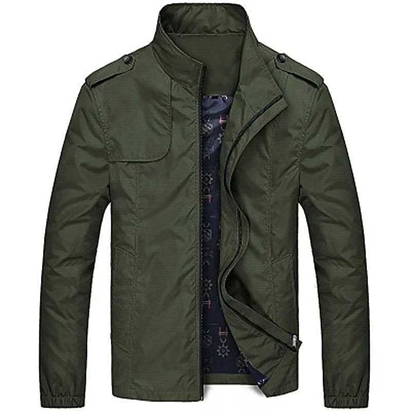 Spring Autumn Mens Jacket Korean Fashion Thin Breathable Waterproof Coat Quality Mens Business Casual Clothing 5XL Mens Clothing W250809