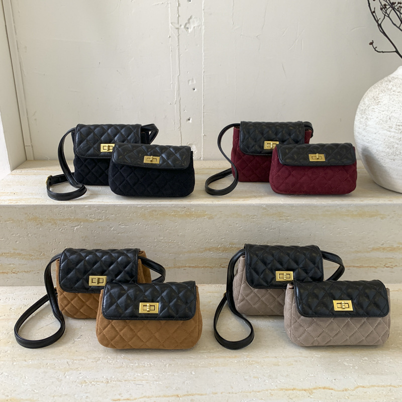 design Autumn New Plaid Pattern Color Block Women s Crossbody Bag Niche Design Light Luxury Women s Shoulder Bag Small Square Bag Autumn Designer Bag 