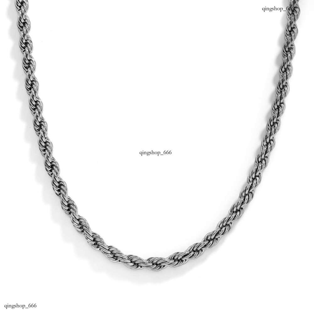 Stainless Twist Men's Trendy Fashion Button Rope Chain Titanium Steel Bracelet