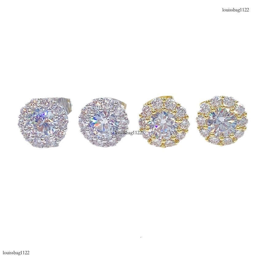 Trendy Jewelry Hip-Hop Zircon Full Dia Electroplated New Earrings