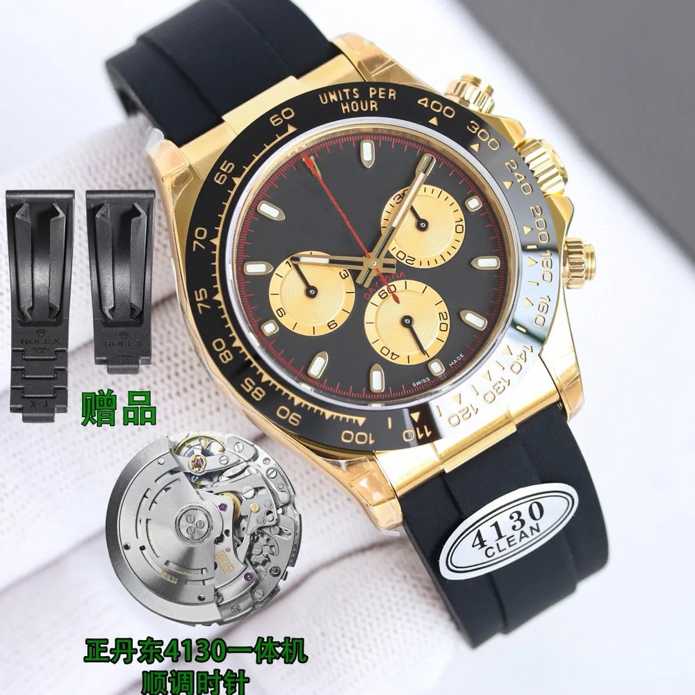 Clean Factory Day Tona M116500LN-0001 AAAAA 5A Quality 1:1 Supeclone 40mm Mens Watch Automatic Mechanical Chronograph 4130 Movement