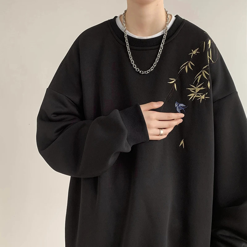 Mens Streetwear Embroidered Sweatshirt High Quality Hoodie Unisex Pullover Men Clothing RedBlackApricot y250729