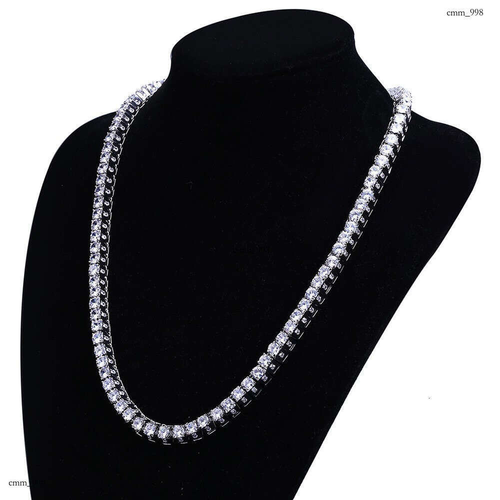 Trapezoidal Moissanite chain Hip Hop Unisex Necklace Jewelry