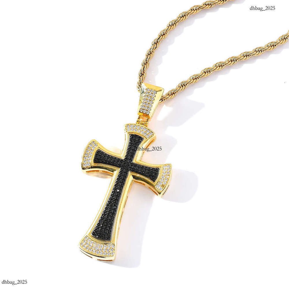 New Black Pendant Personality Trendy Men's Punk Cross Hip-Hop Accessory
