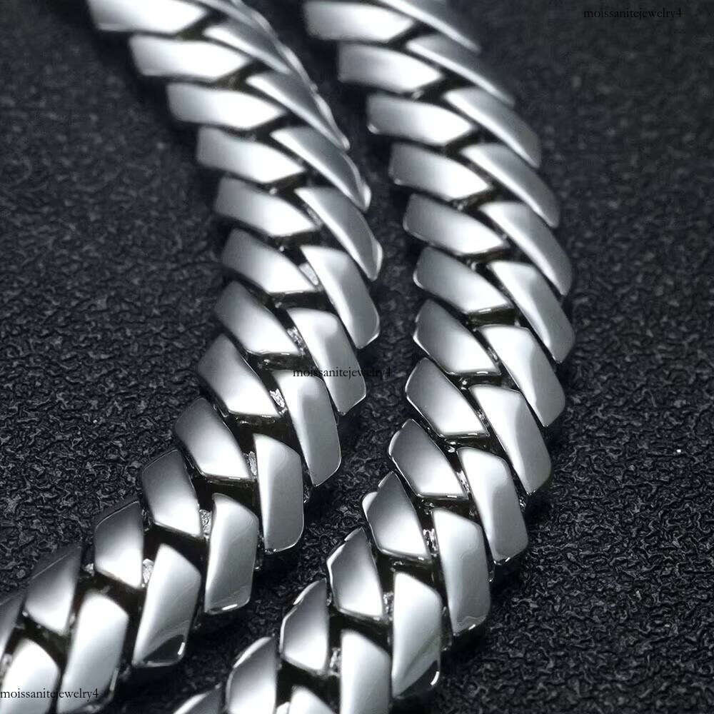 NUOYA 12mm Miami Cuban Link Chain Gold Plated Brass Hip Hop Jewelry Custom Rapper Men's Bracelet Gift