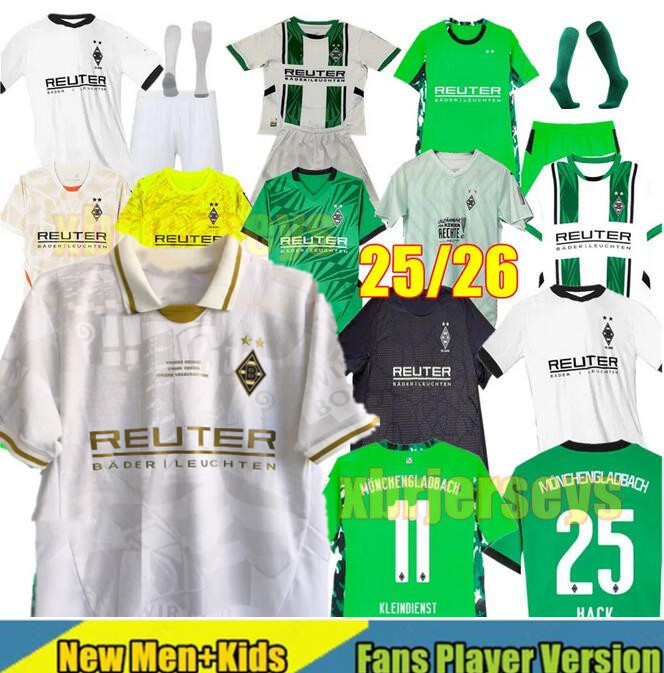 25 26 Borussia Monchengladbach soccer Jerseys KLEINDIENST HACK REITZ PLAYER VERSION 2025 ITAKURA Gladbach PLEA NEUHAUS GINTER SCALLY 2024 foootball shirt man kids