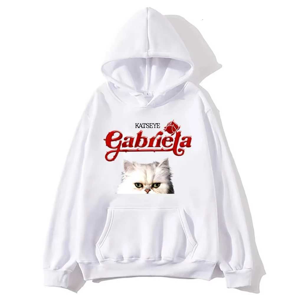 2025 Kpop Cat Eye Casual Hoodie Cat Eye Gabriela Cat Graphic Pullover Women Men Long Sleeve Y2K Clothes Fashion Streetwear XJ250809