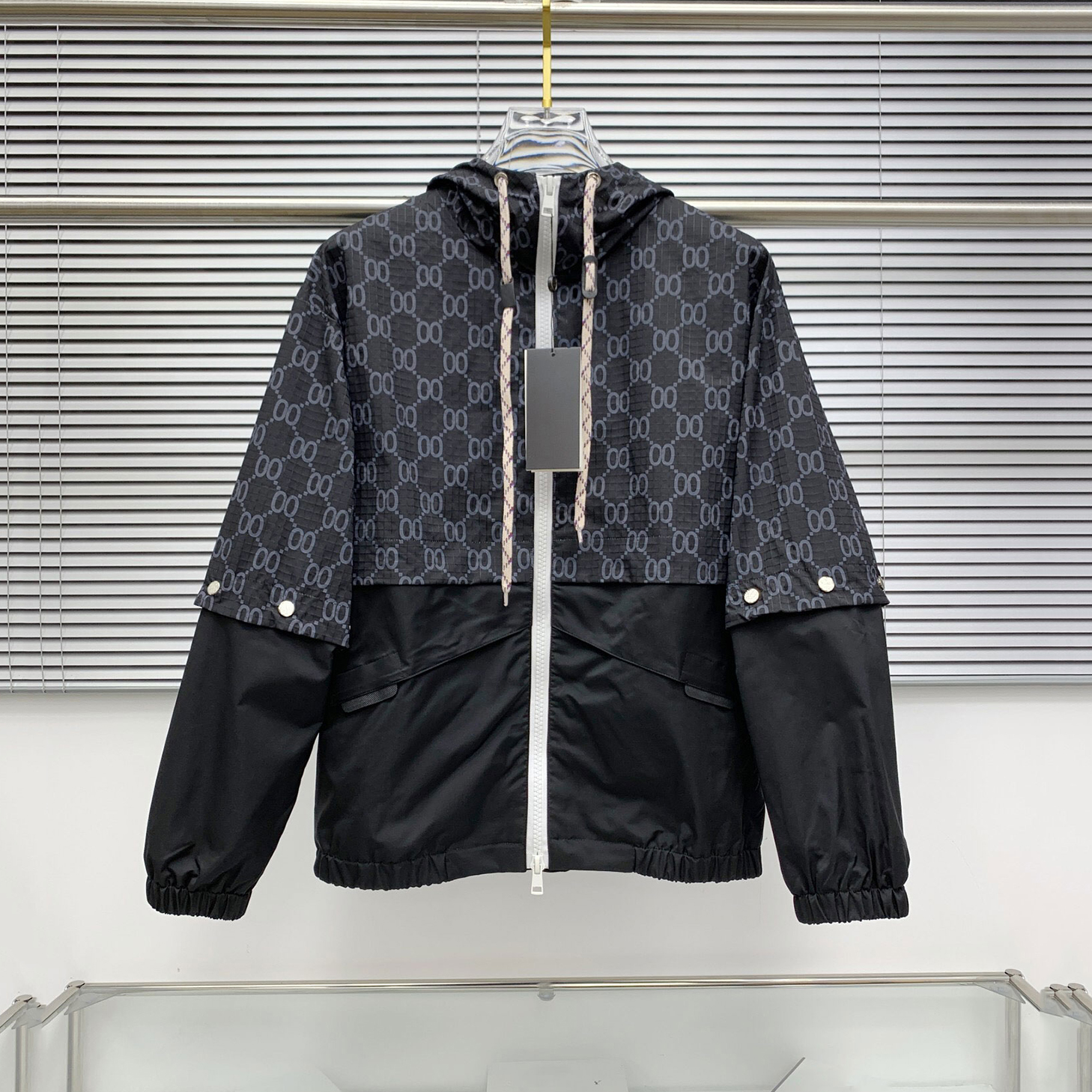 men jackets designer Men's women's jacket man high quality jacket Splicing zipper letter thin Coat Casual Stylist Men's shirts short coat Windbreaker