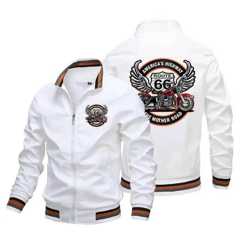 Mens Spring and Autumn Outdoor Casual Hip Hop Baseball Zipper Sportswear Fashion Motorcycle High Quality Sports Jacket W250809