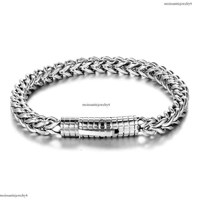 Hip Hop Franco Chain Bracelets Gold Plated Mens Stainless Steel Bracelet