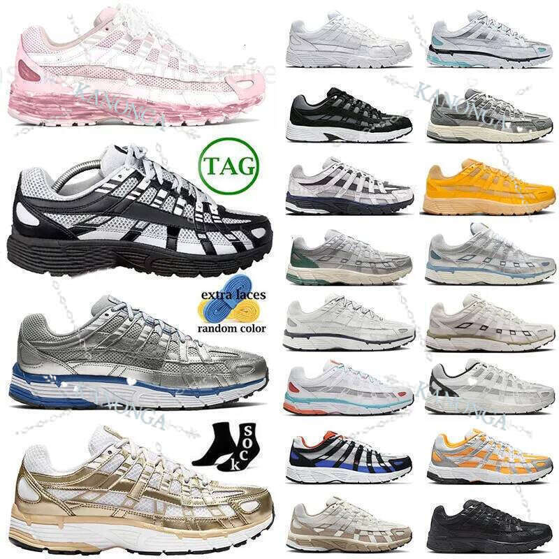 Casual Running Shoes P6000 P 6000 Designer For Men Women Sneakers DHGATE Triple Black White Khaki Wolf Grey Metallic Sier Racer A Blue Womens Outdoor Sports Trainers