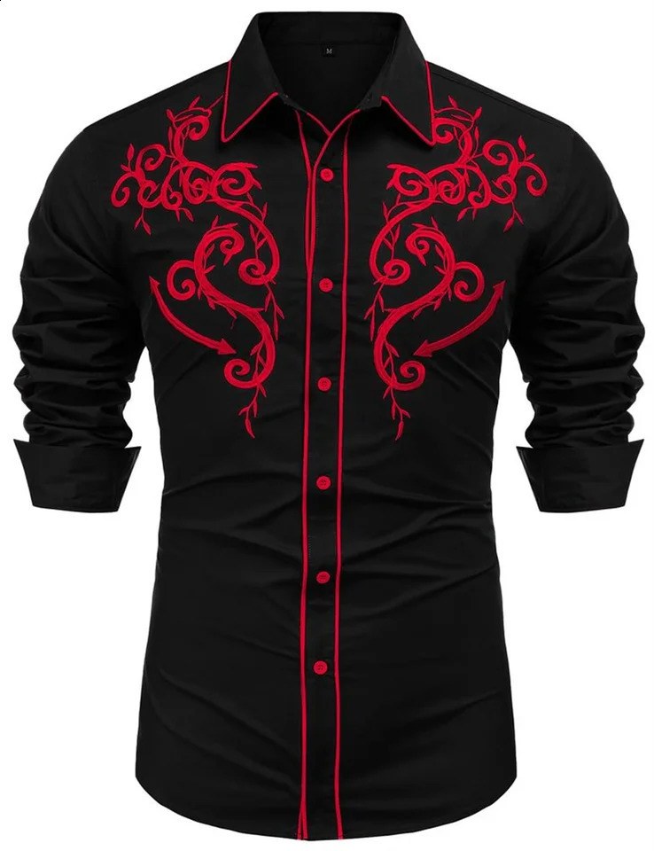 Western Denim Mens Shirt Comfortable and Soft Clothing Long Sleeve Daily Wear Fashion Button n 250805