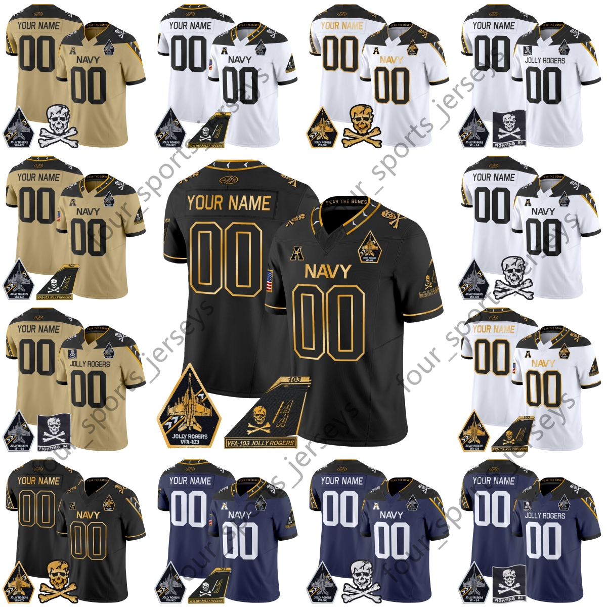 Navy Midshipmen Football Jersey 11 Horvath 22 Heidenreich 44 Ramos 5 Woodson 12 Staubach 27 Bellino 24 Haywood 34 Hall 11 Gibbons 1 Marshall 28 Hassan 123123