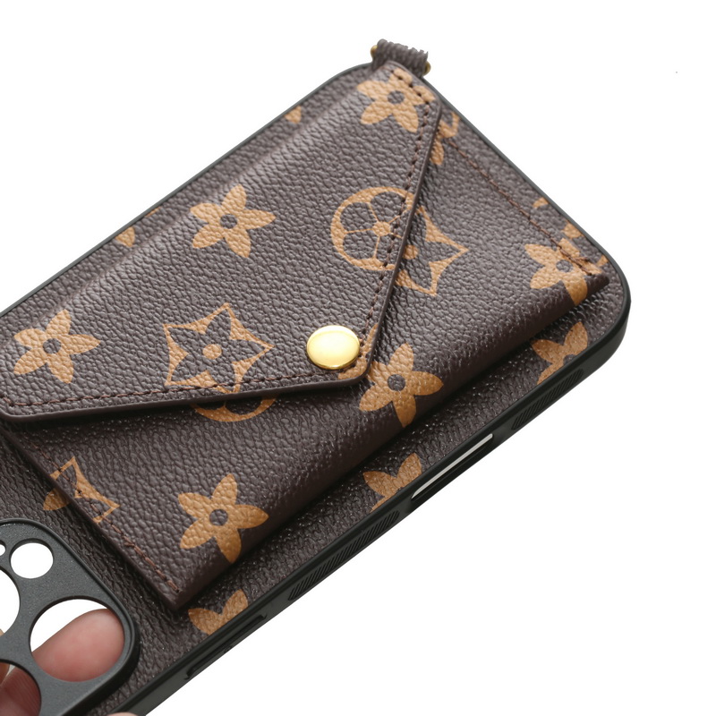 Elegant Patterned Leather Case Compatible with iPhone Models: A Protective Accessory That Looks Great Too!