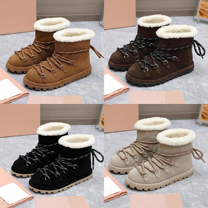 Designer Brand Luxury Boots Lace-Up Boots Men Women Boots Real Leather Half Boot Style Shoes Winter Fall Snow Boots booties Canvas Ankle Boot 38-46