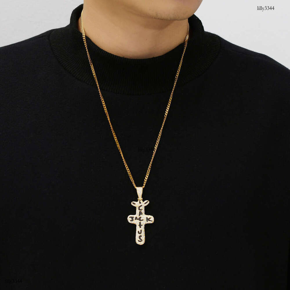 Necklace Hip Hop Travis Scott Brand Cross Cactus Jack Pendant Trendy Accessories