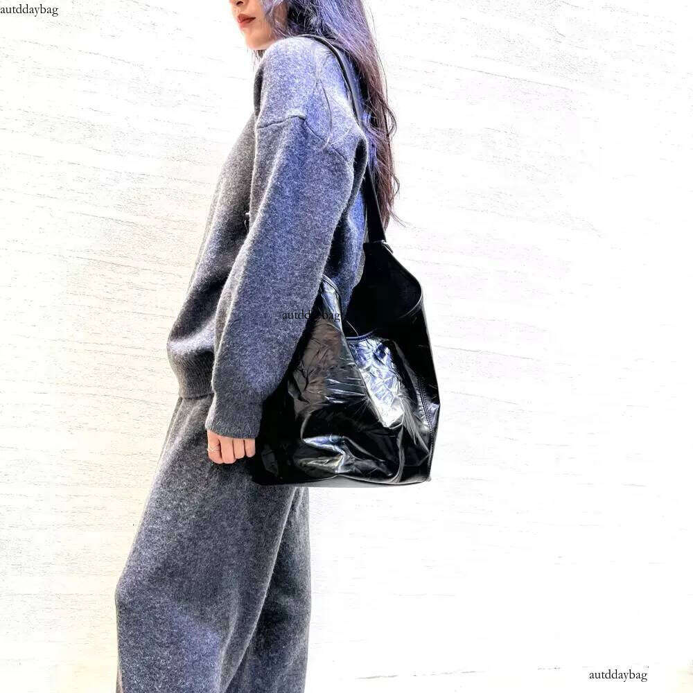 Women Design Genuine Leather Shoulder Bag Casual Daily Slouchy Handbag Messenger Crossbody Satchel Bucket Purse