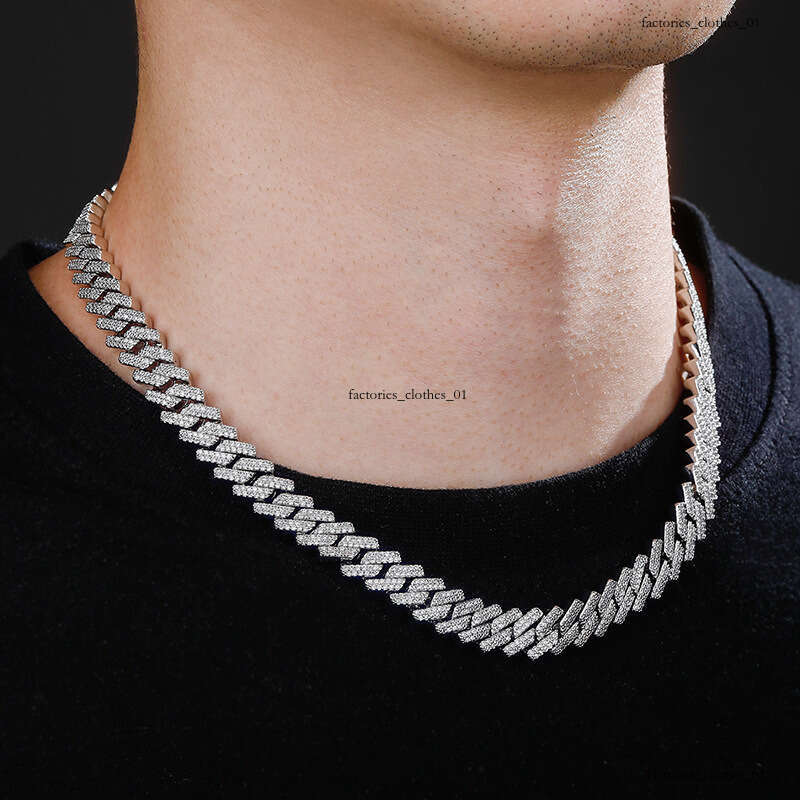 10mm Spring Clasp CUBAN Necklace Unisex Hip-Hop Full Dia Cuban Bracelet Choker