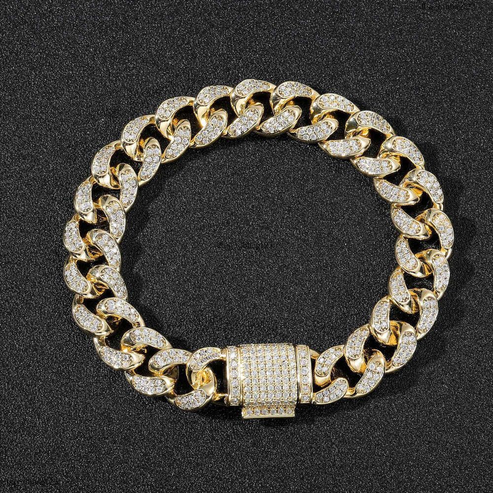 12mm Cuban Chain Classic Style Men's Personality Necklace Hip Hop Accessories