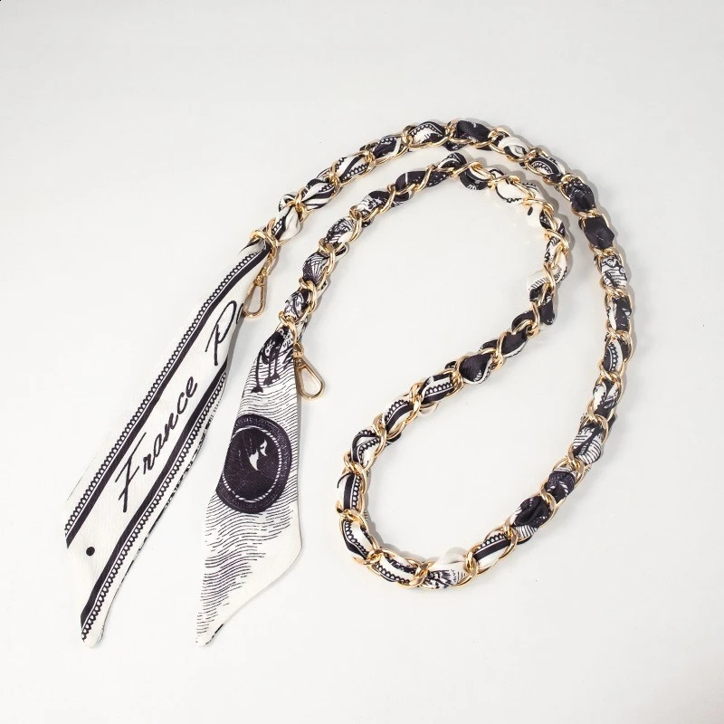 Bag Strap Decorative Chain Versatile Bag Chain Silk Scarf Woven Bag Shoulder Strap Trendy Single Buy Portable Chain Accessories 250808