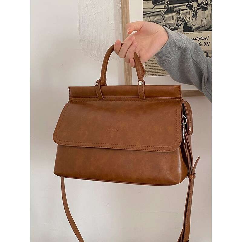 2025 New Trendy Messenger Bag for Work Commute Women Large Capacity Textured Handbag Briefcase Crossbody