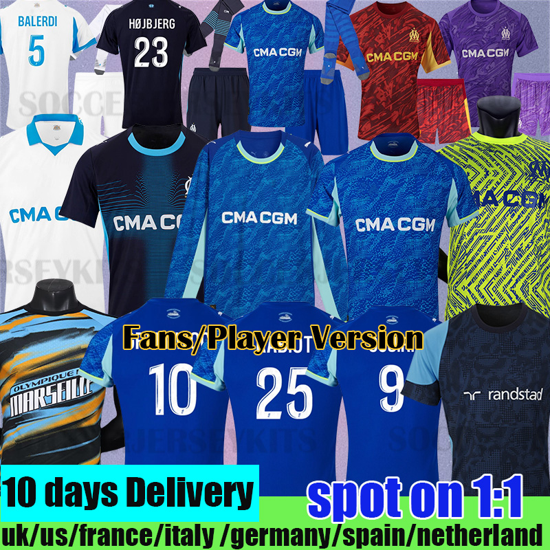 mar seille de foot OM GREENWOOD marseile jersey 125TH Anniversary kits football shirt hommes enfants RABIOT GOUIRI BALERDI maillot om 25 26 m a r s i l e