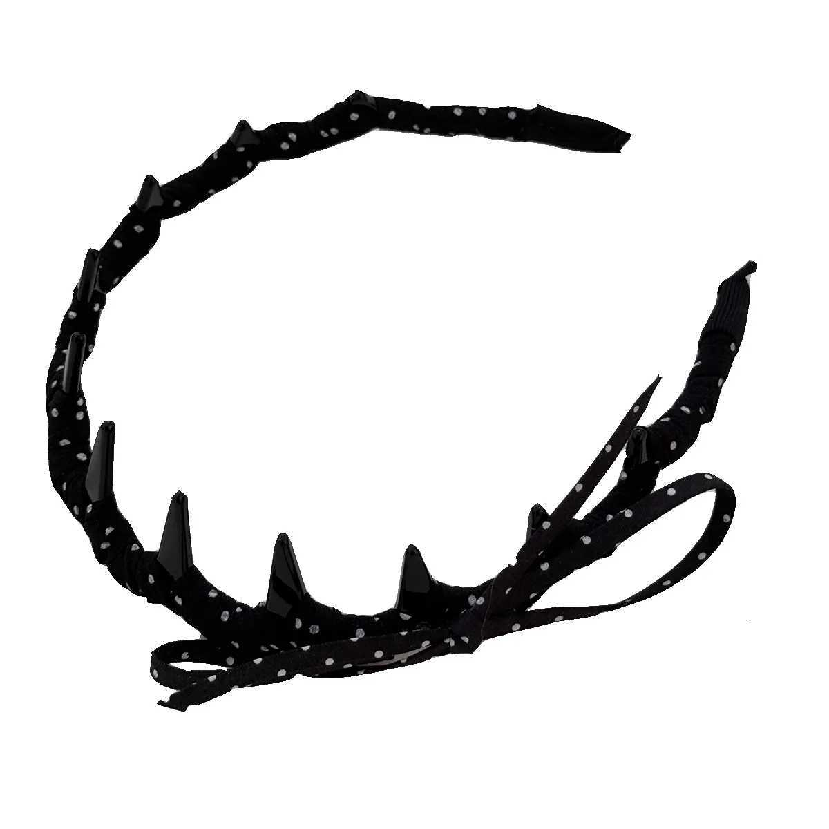 Korean Polka Dot Bow High Cranial Top Band 2025 New Summer Temperament Versatile Gear Daily External Band Y250809