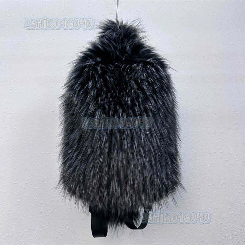 Hot Selling Backpack Fur Backpack Womens Fur Bag 2023 New Versatile Travel Plush Backpack H250808