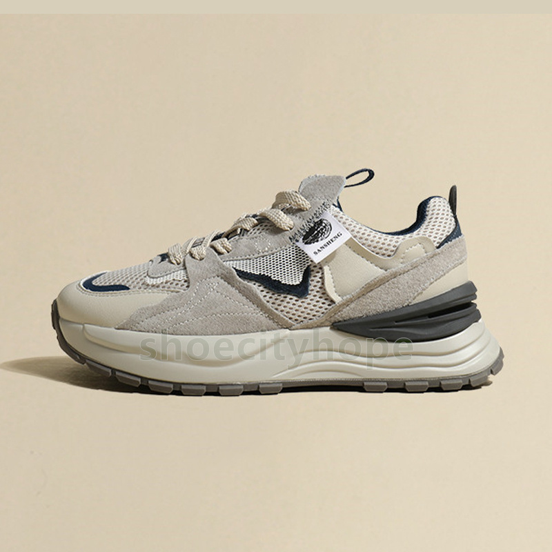 new retro sneakers running shoes lightweight trainers fashion colorblocked soft soled outdoor non-slip breathable mesh sneaker free shipping shoes