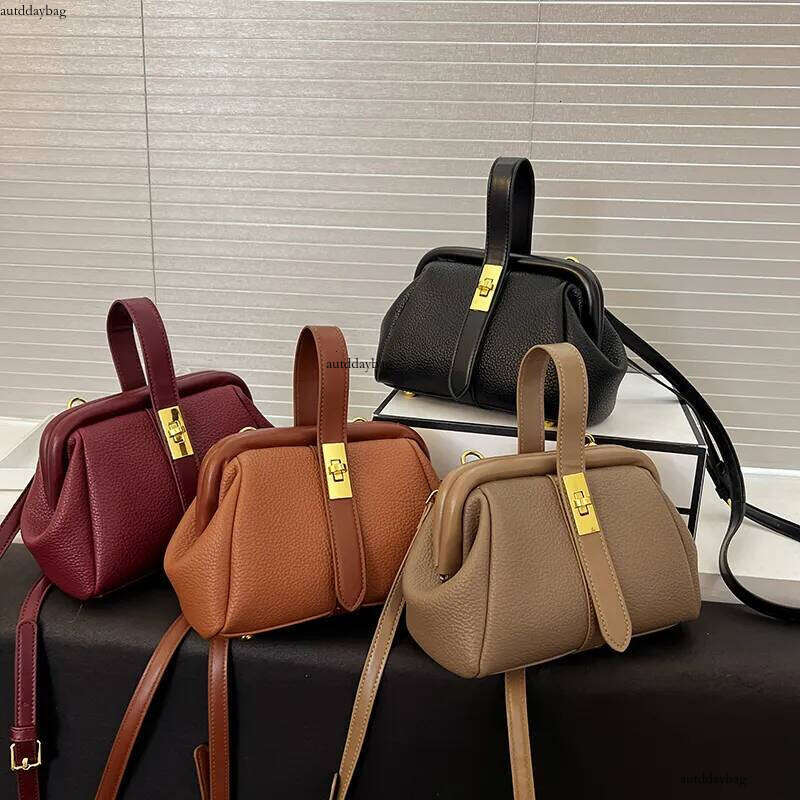 Small Clutch PU Leather Crossbody Side Shoulder Bag with Short Handle 2024 Lichee Pattern Handbag H7.4#35 ddmybear