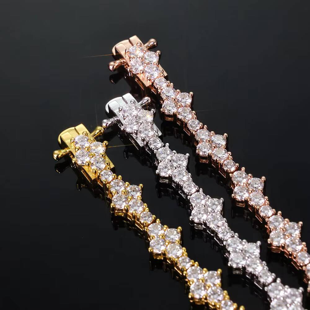 6.5mm S925 Sterling Silver Minimalist Luxury Mens Fine ecklace High-Grade Iced-Out Cuban Link Hip Hop Tennis Chain for - view 3