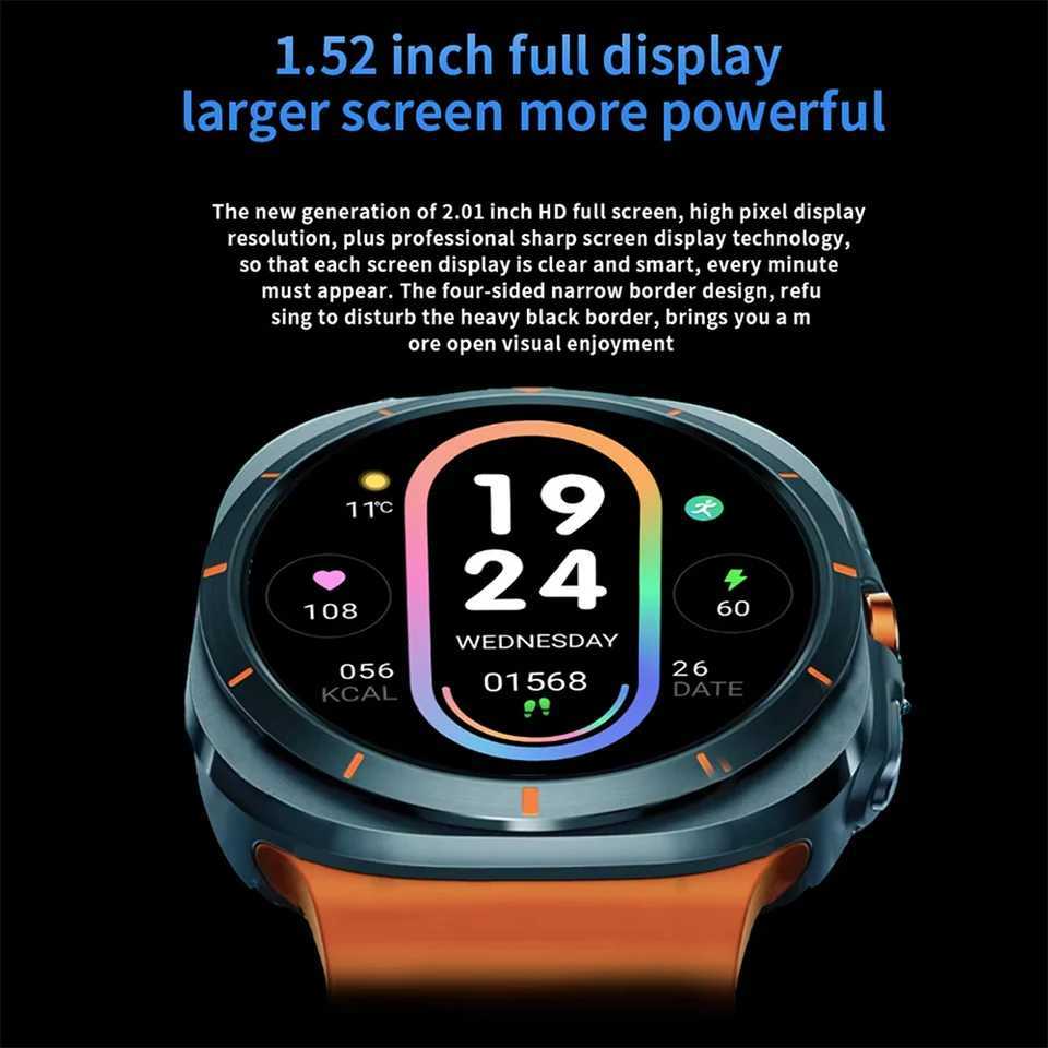 2025 New Talk Smart Watch 1.52 inch HD AMOLED Casual Games Health Monitoring Smartwatch for Android IOS Y250809