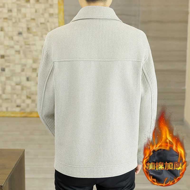 High End Versatile Woolen Jacket Men Winter Thick Warm Short Trench Coat Lapel Slim Fit Casual Business Streetwear Overcoat 4XL XJ250809