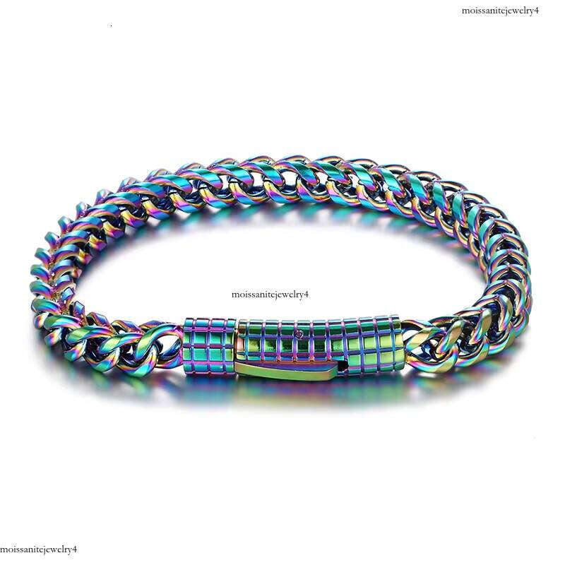 Hip Hop Franco Chain Bracelets Gold Plated Mens Stainless Steel Bracelet